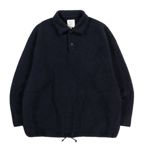 JACKMAN WOOL HIMO POLO NAVY