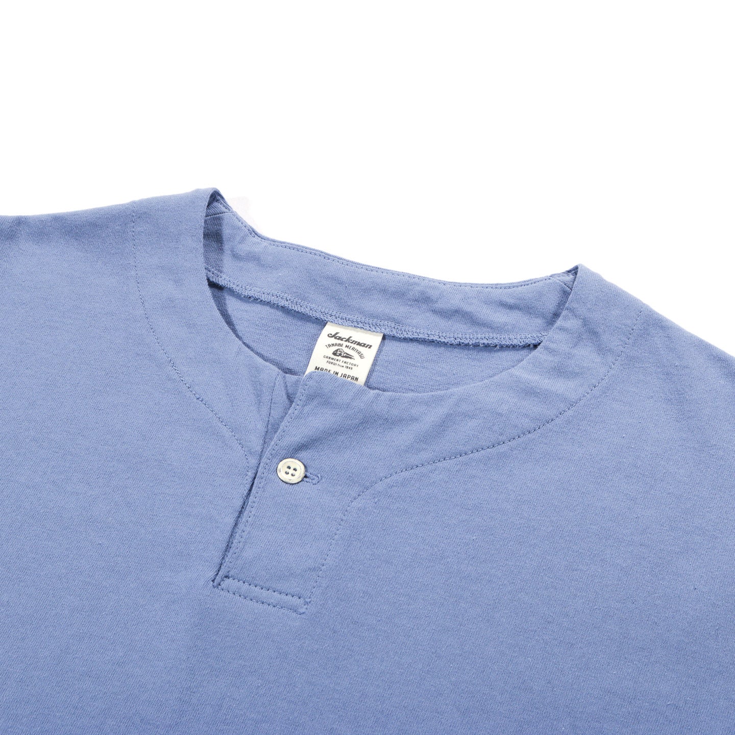 JACKMAN HENLEYNECK T-SHIRT SHADOW STEEL BLUE