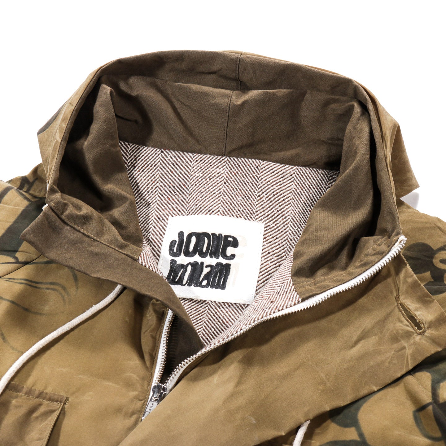JOONE JOONAM WAX PARKA GREEN / BLACK / BEIGE