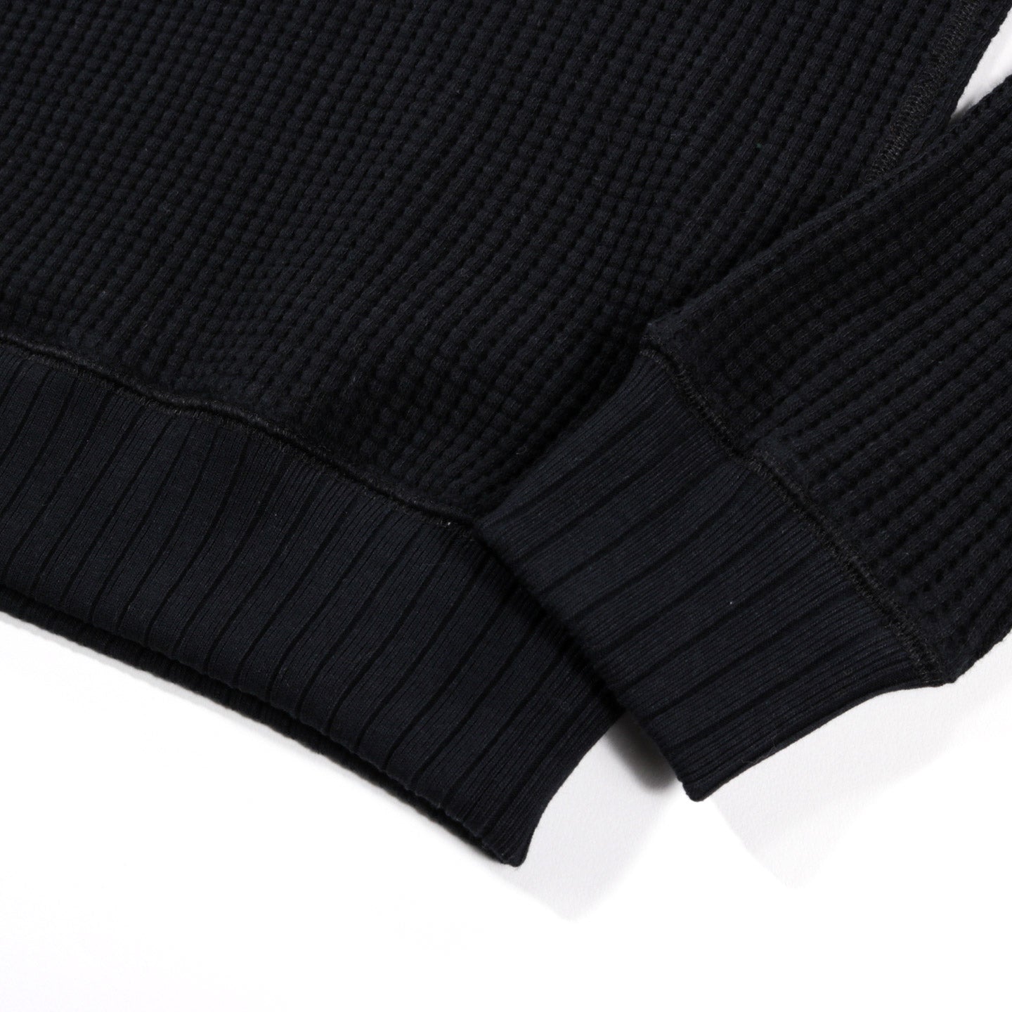 JACKMAN WAFFLE MID-NECK BLACK