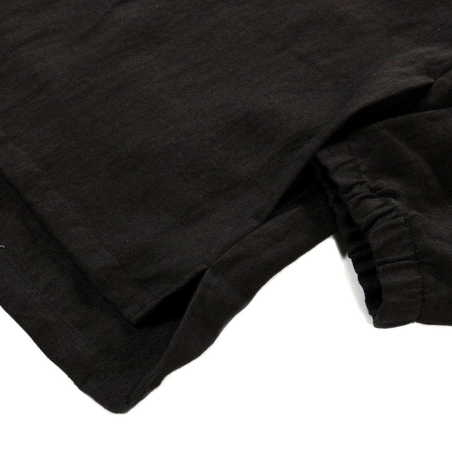 JACKMAN LINEN TWILL COACH SHIRT JACKET BLACK