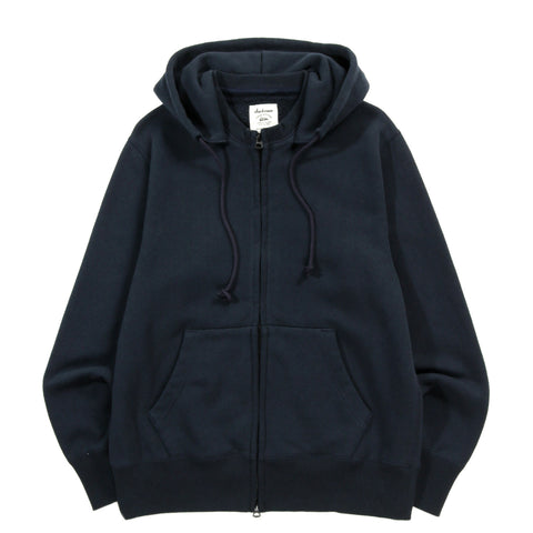 JACKMAN BIG LOOP AFTER HOOD ZIP HOODIE DARK NAVY