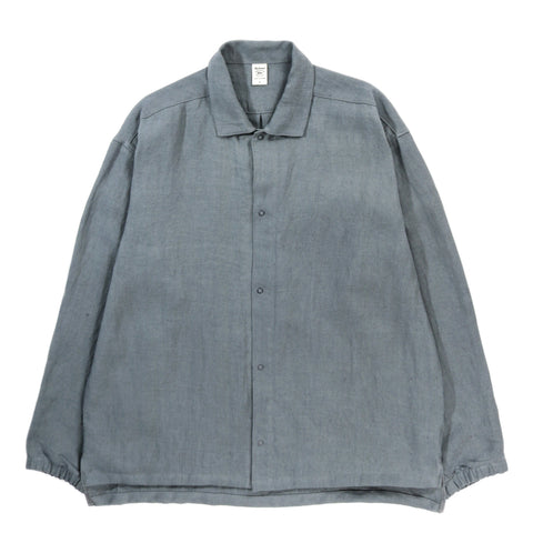 JACKMAN LINEN TWILL COACH SHIRT JACKET SMOKY IVY