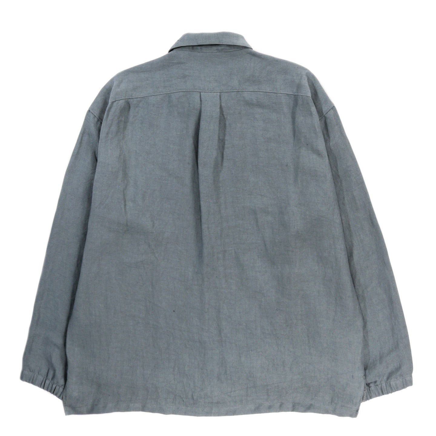 JACKMAN LINEN TWILL COACH SHIRT JACKET SMOKY IVY