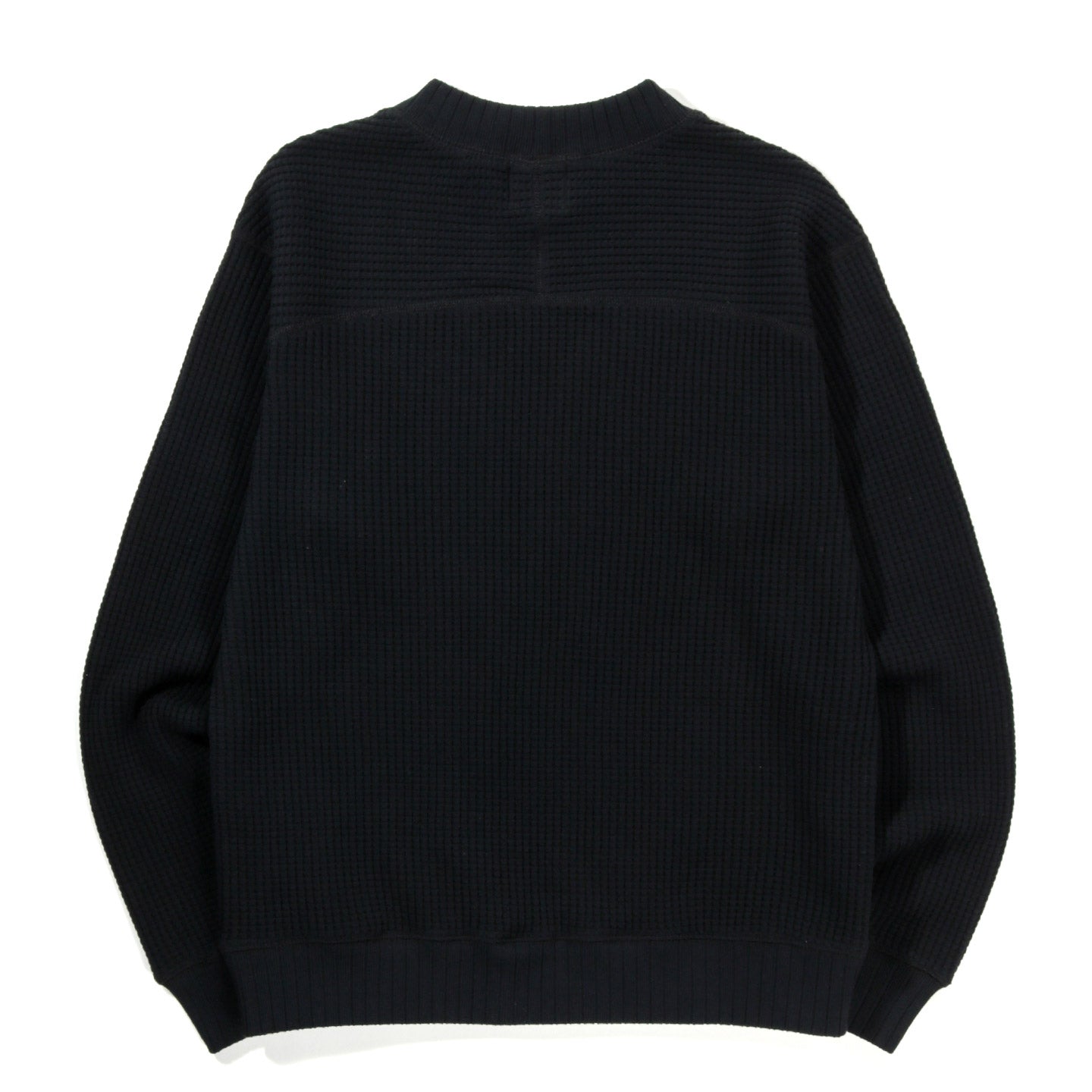 JACKMAN WAFFLE MID-NECK BLACK