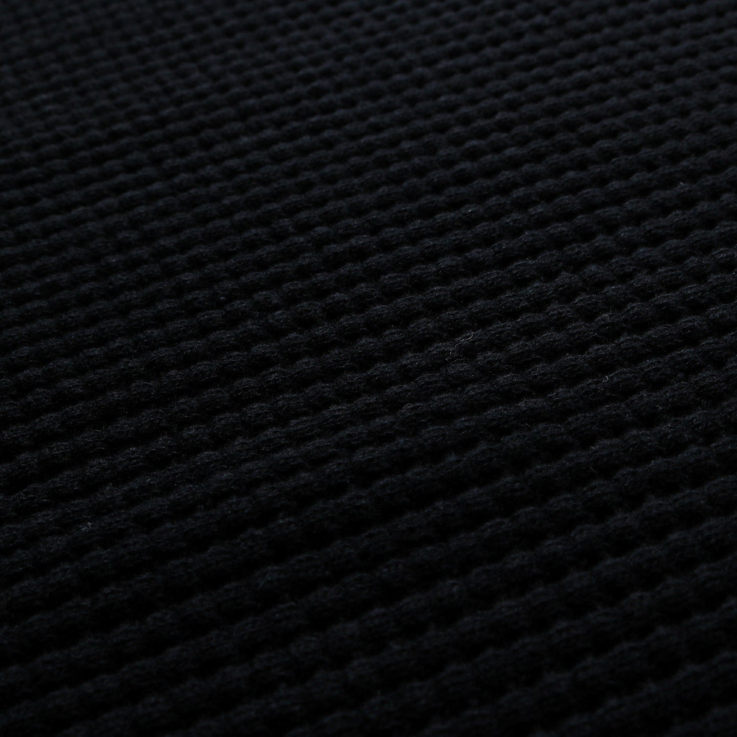JACKMAN WAFFLE MID-NECK BLACK