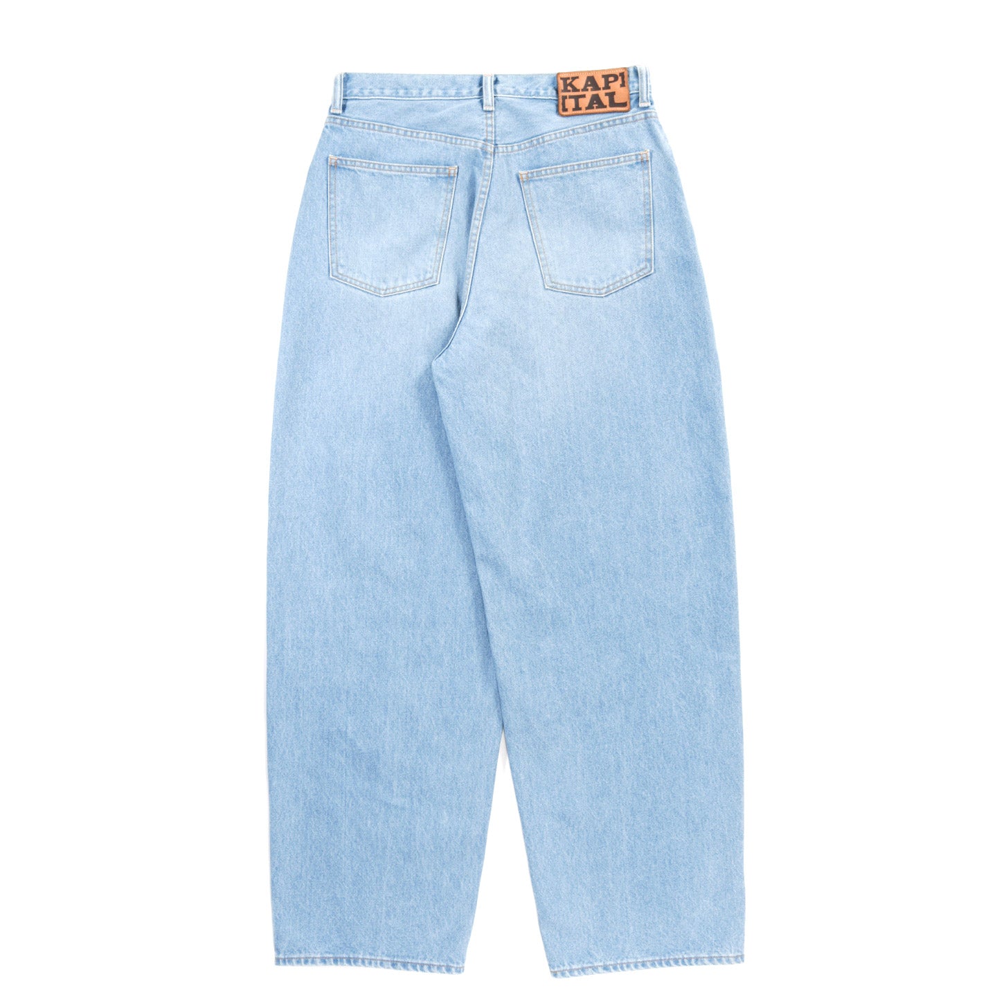 KAPITAL 13.5OZ ZIMBABWE DENIM CLUB BAGGY PANTS PRO