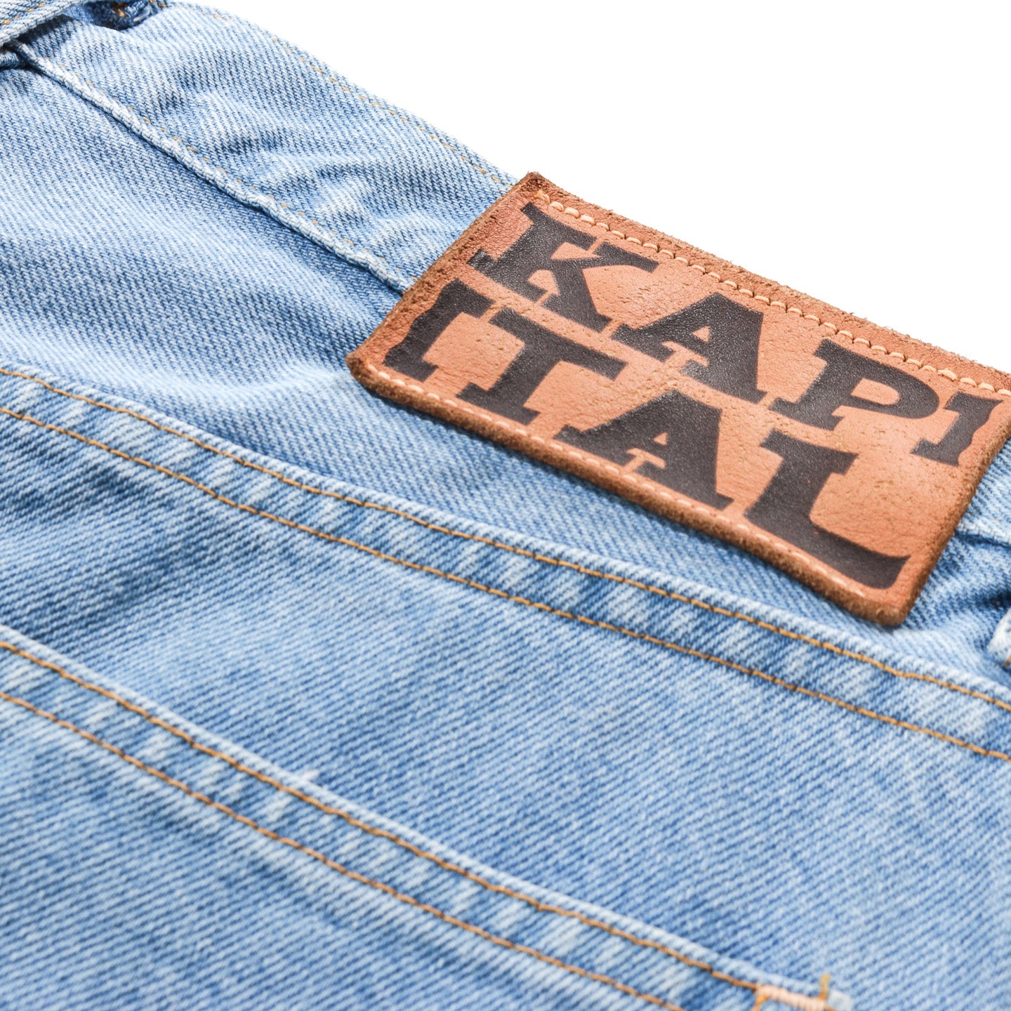 KAPITAL 13.5OZ ZIMBABWE DENIM CLUB BAGGY PANTS PRO