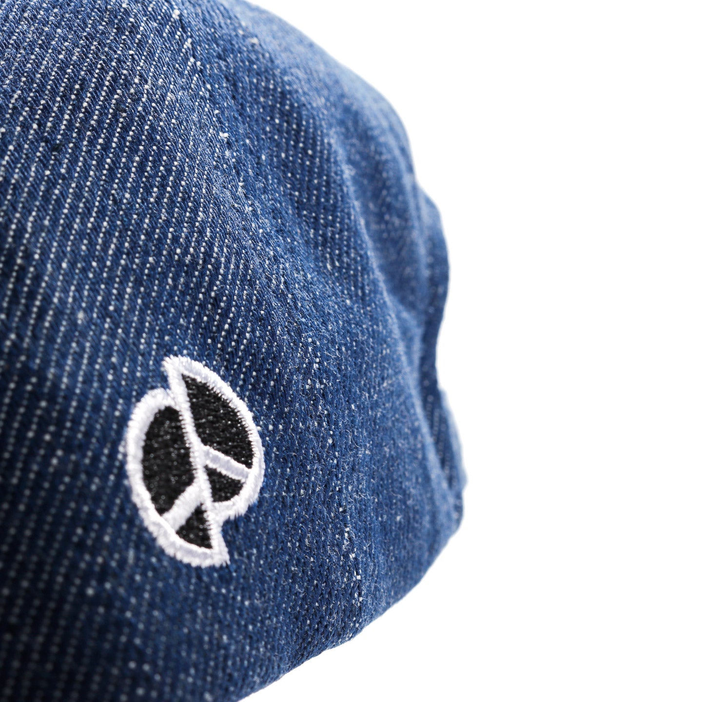 KAPITAL 11.5OZ DENIM BASEBALL CAP (THE DENIM DIED EMBROIDERY) LOW INDIGO