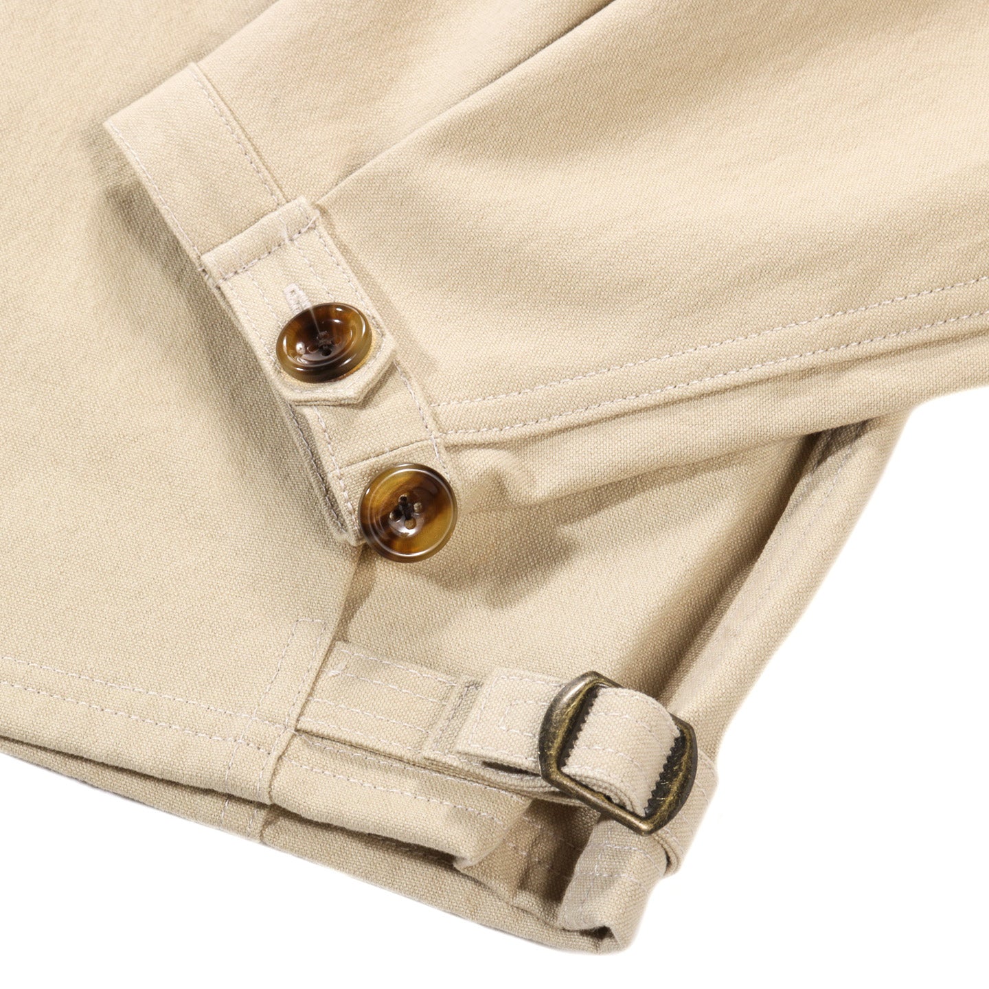 KAPITAL WR CANVAS ZIP-UP KAYAK PAW-PAW BLOUSON BEIGE