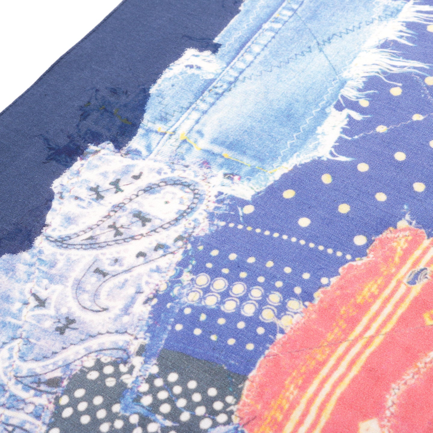 KAPITAL FASTCOLOR SELVEDGE BANDANA BANDANA PATCHWORK NAVY