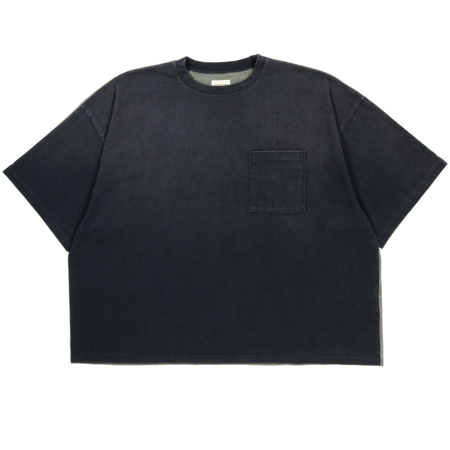 KAPITAL 2TONES BIG POCKET T BONE BLACK X KHAKI