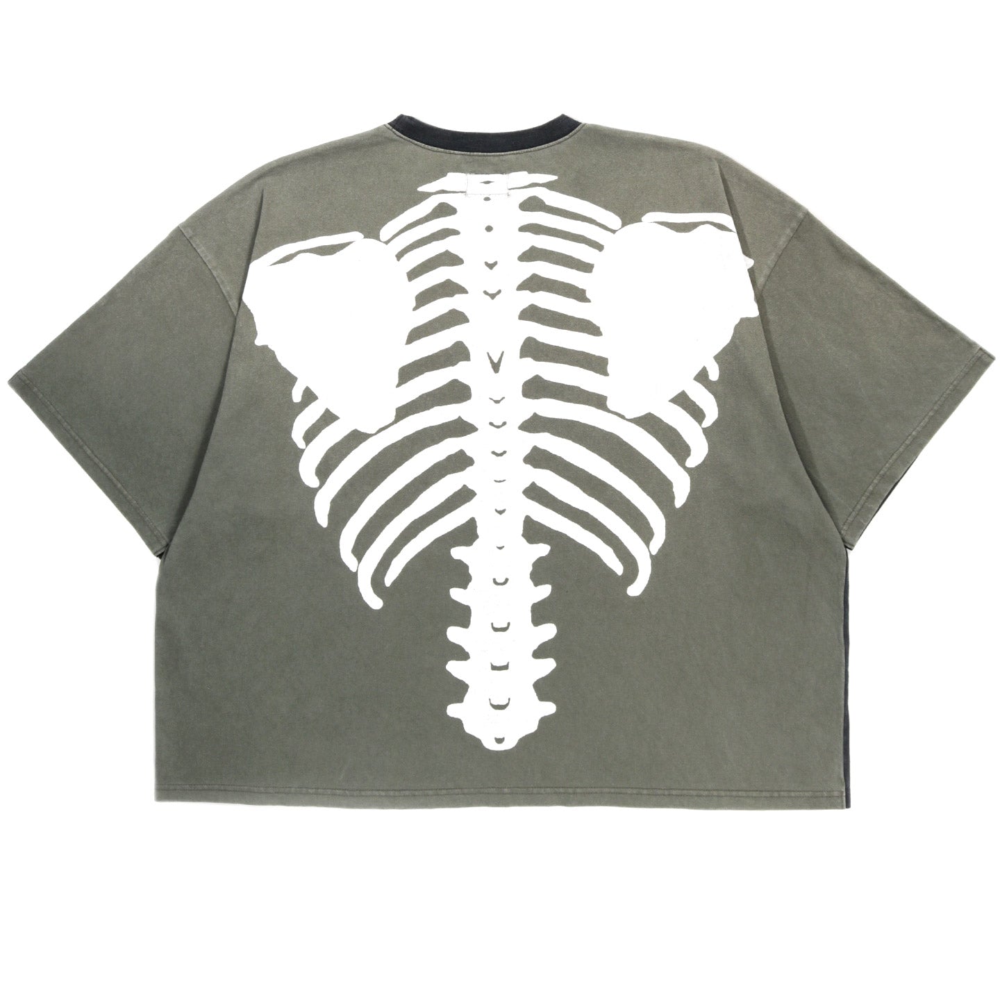 KAPITAL 2TONES BIG POCKET T BONE BLACK X KHAKI