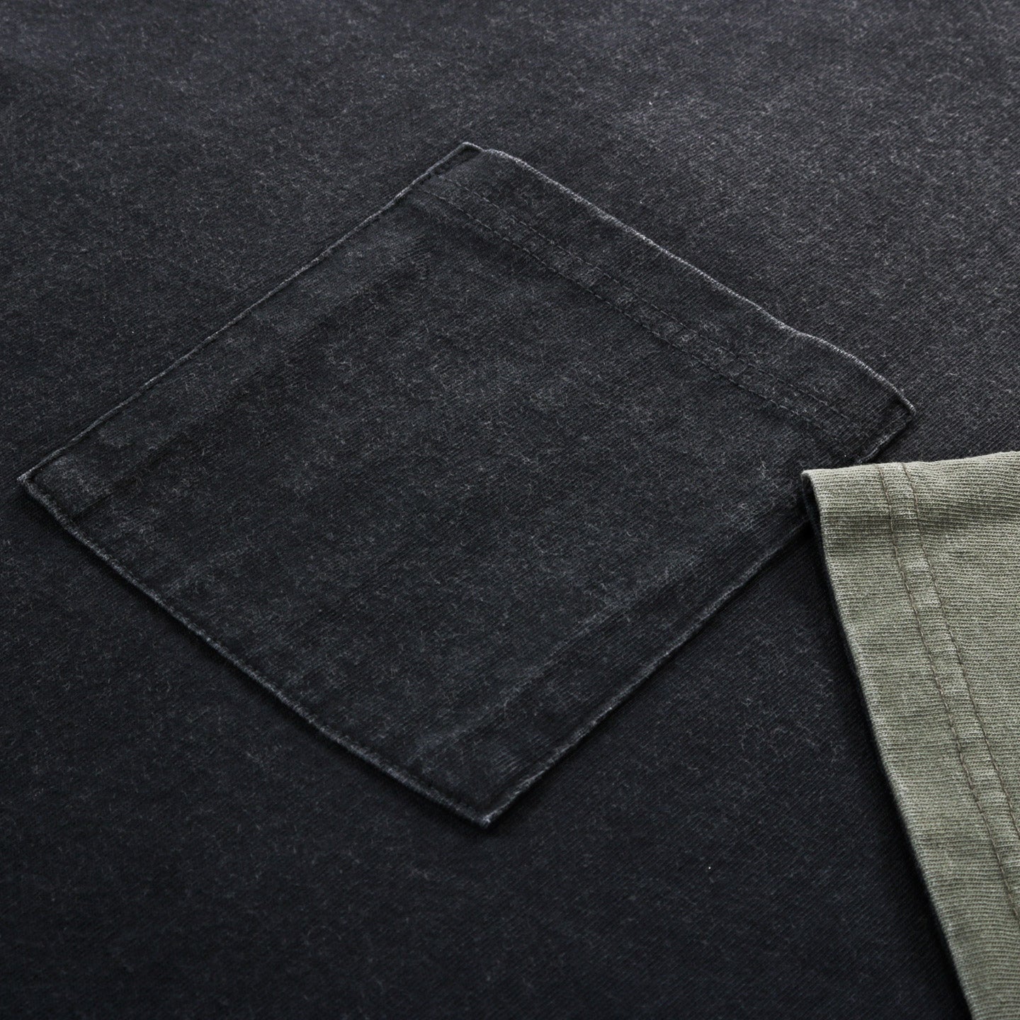 KAPITAL 2TONES BIG POCKET T BONE BLACK X KHAKI