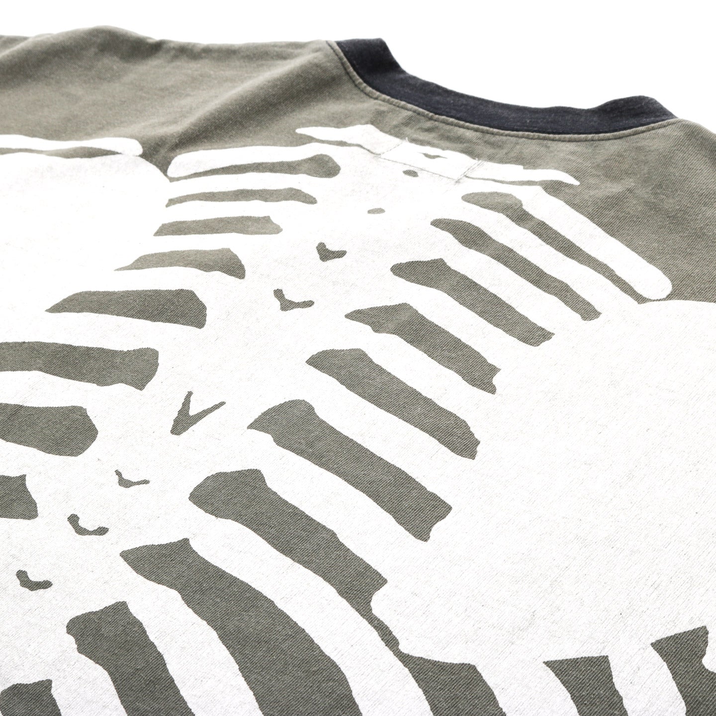 KAPITAL 2TONES BIG POCKET T BONE BLACK X KHAKI