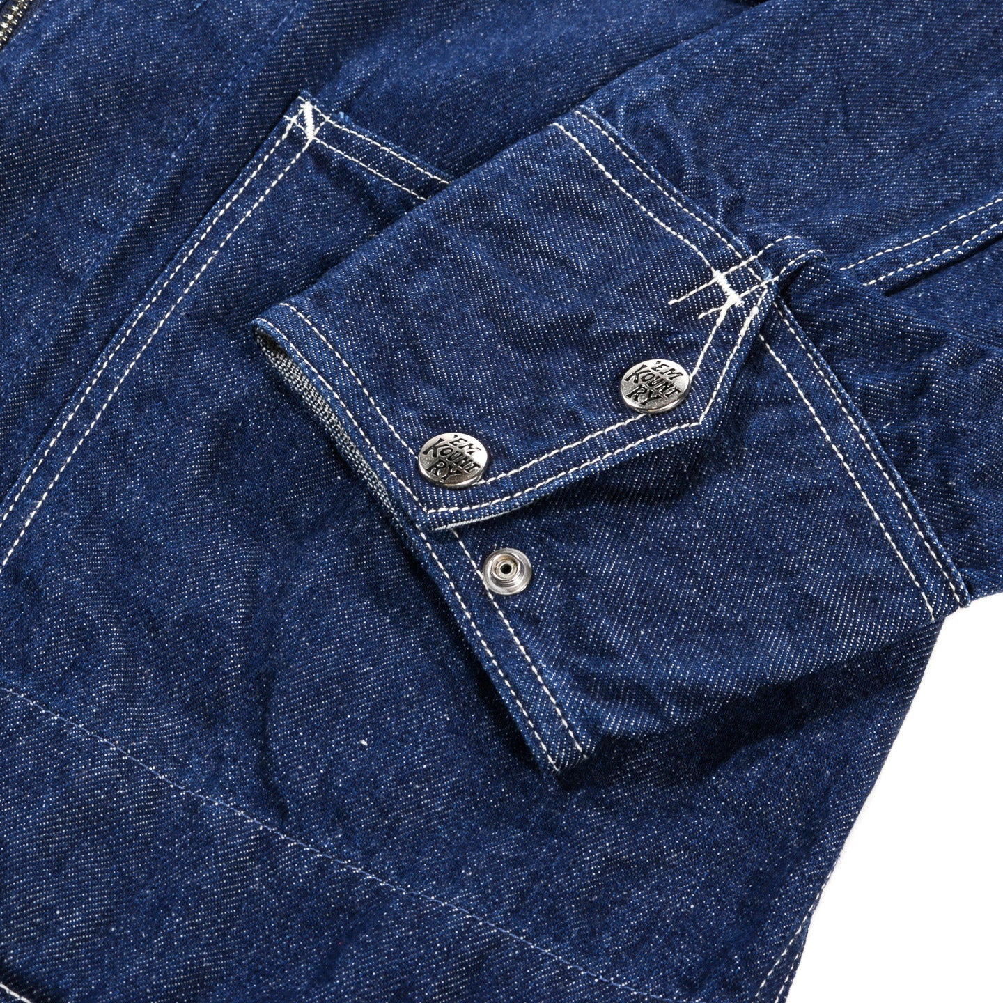 KAPITAL 11.5OZ DENIM ZIPPER COVERALL INDIGO