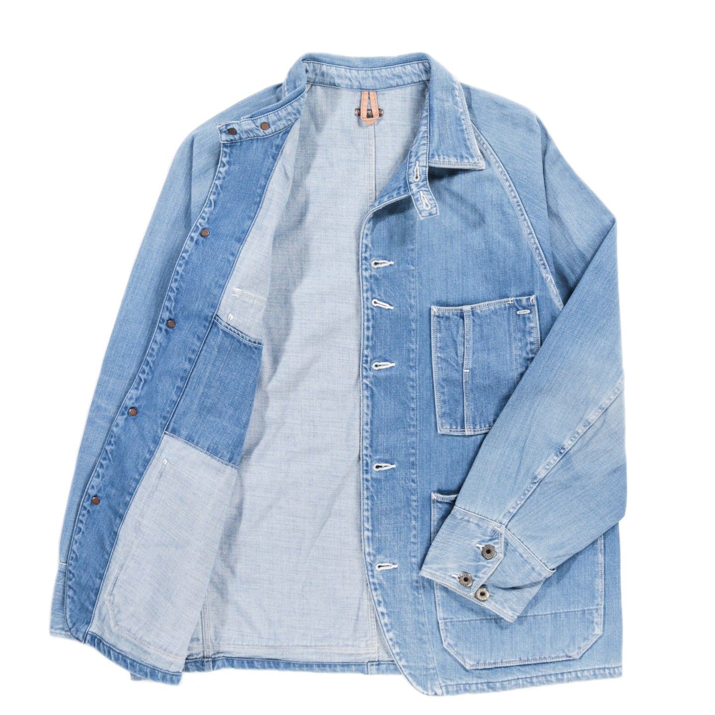 KAPITAL 12OZ DENIM CACTUS COVERALL MIDTONE