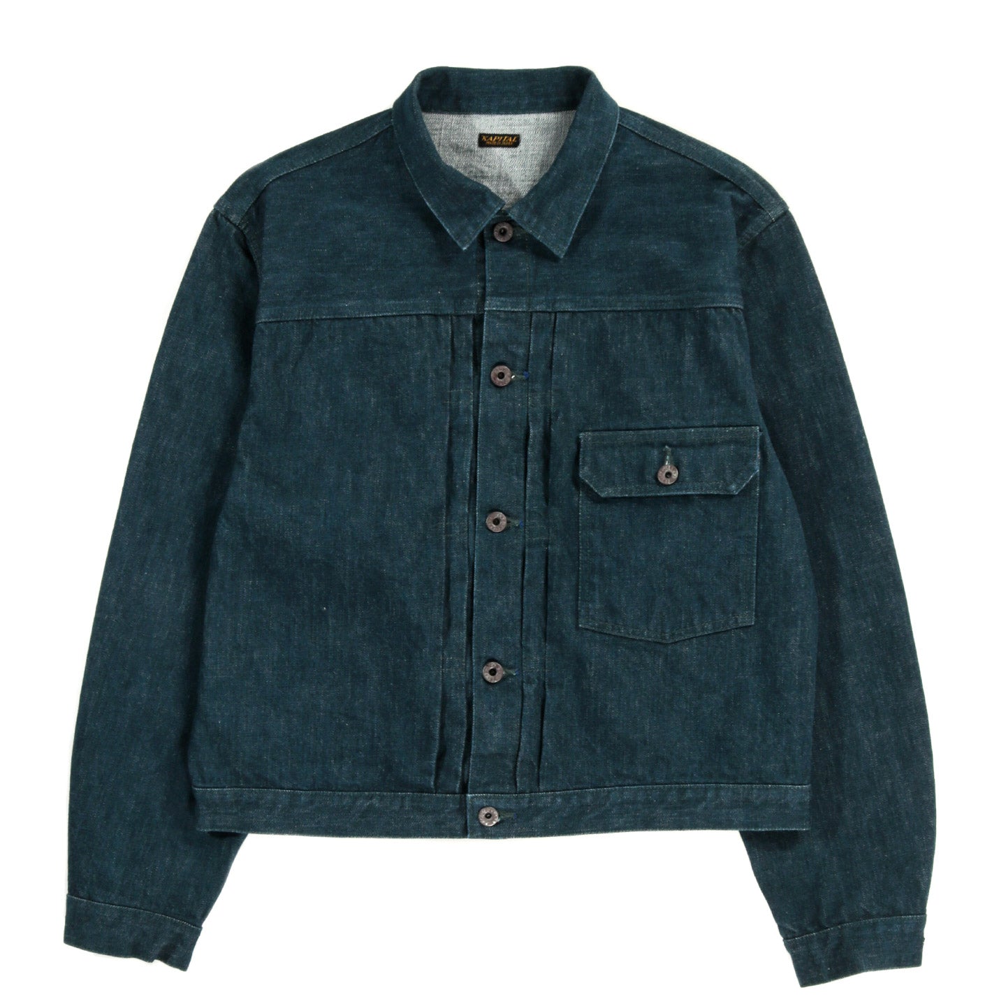 KAPITAL NO.4 PLANT DYE DENIM 1ST JACKET | TODAY CLOTHING KAPITAL NO.4 PLANT DYE DENIM 1ST JACKET | TODAY CLOTHING