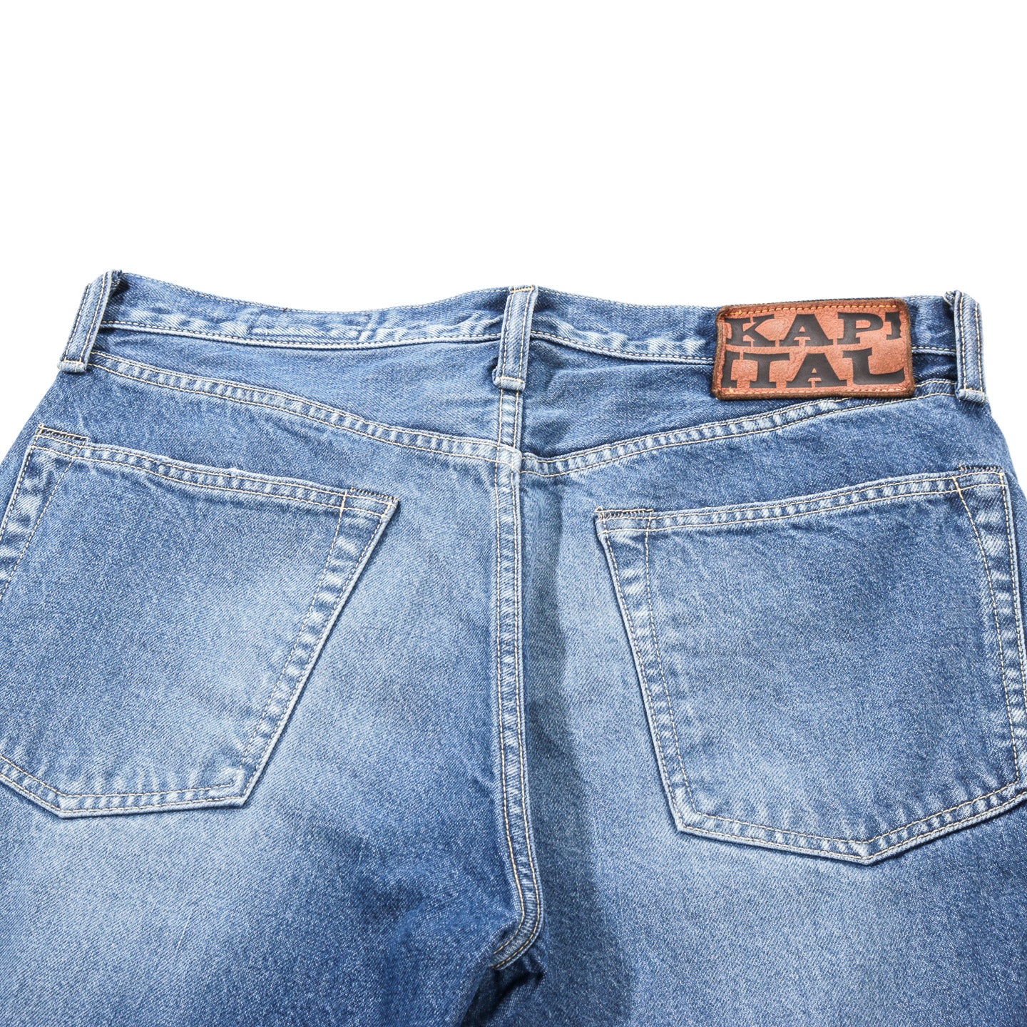KAPITAL 14OZ DENIM 5P MONKEY CISCO 3 YEARS FADE INDIGO