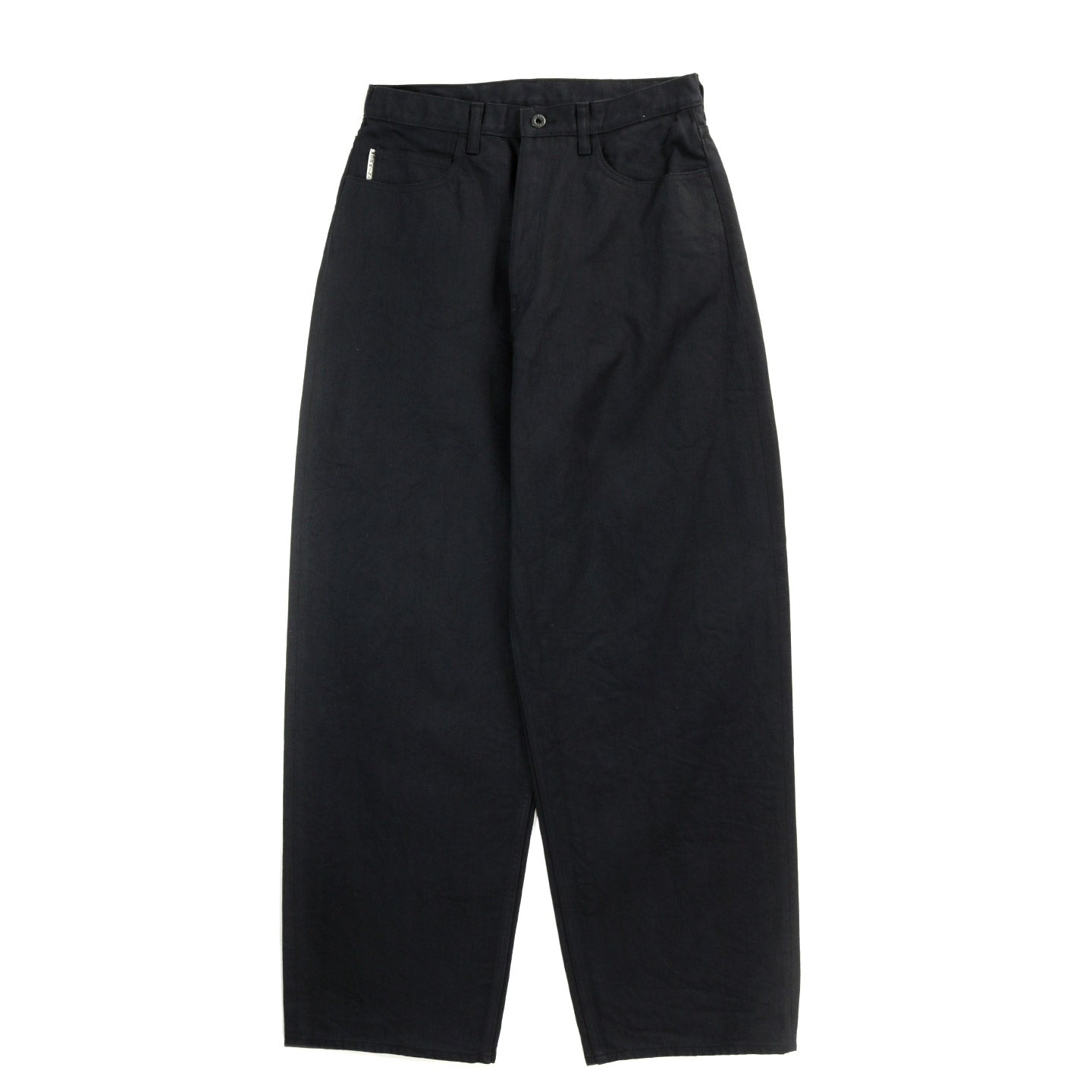 KAPITAL 14OZ DENIM CLUB BAGGY PANTS BLACK