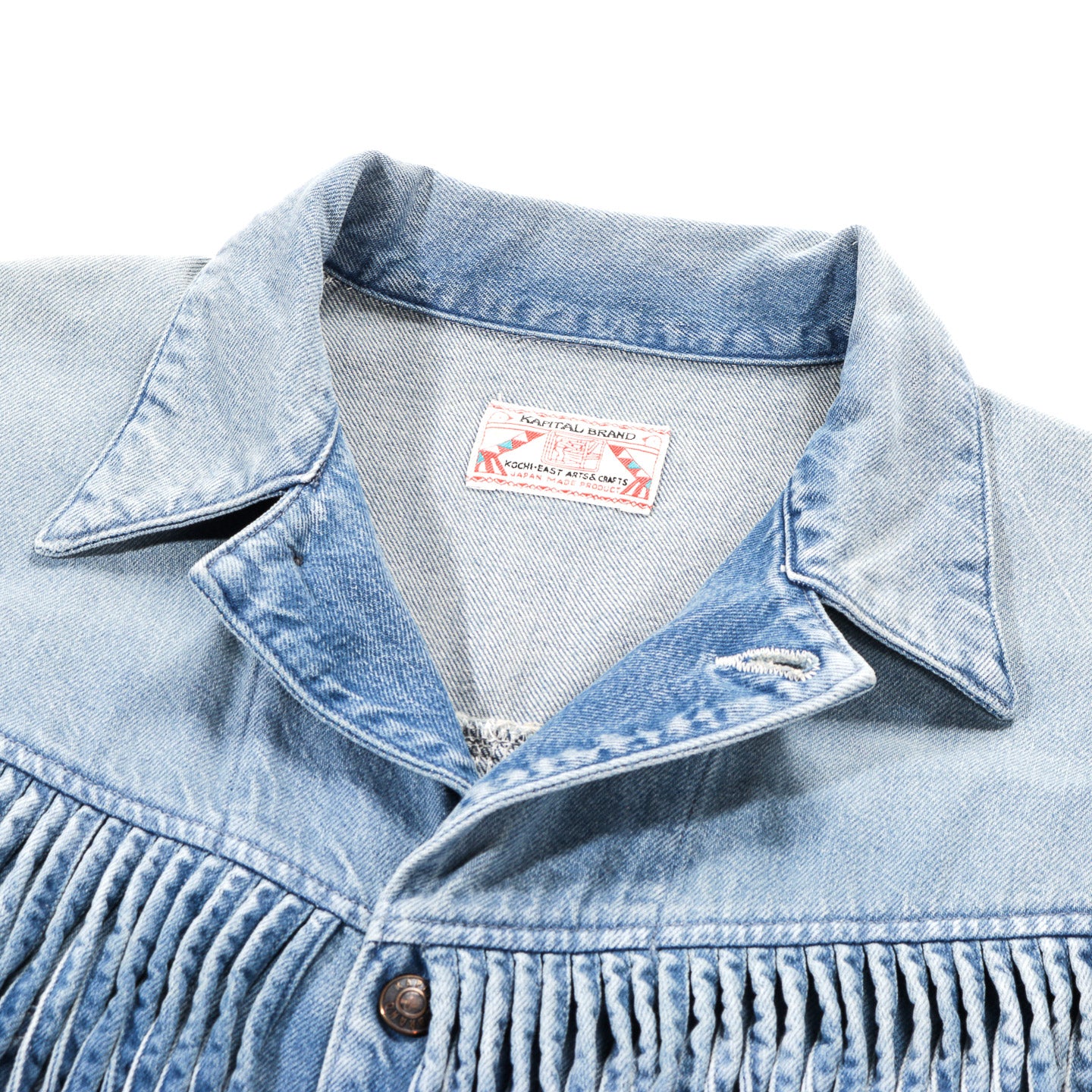 KAPITAL 11.5OZ DENIM FRINGE COVERALL PRO
