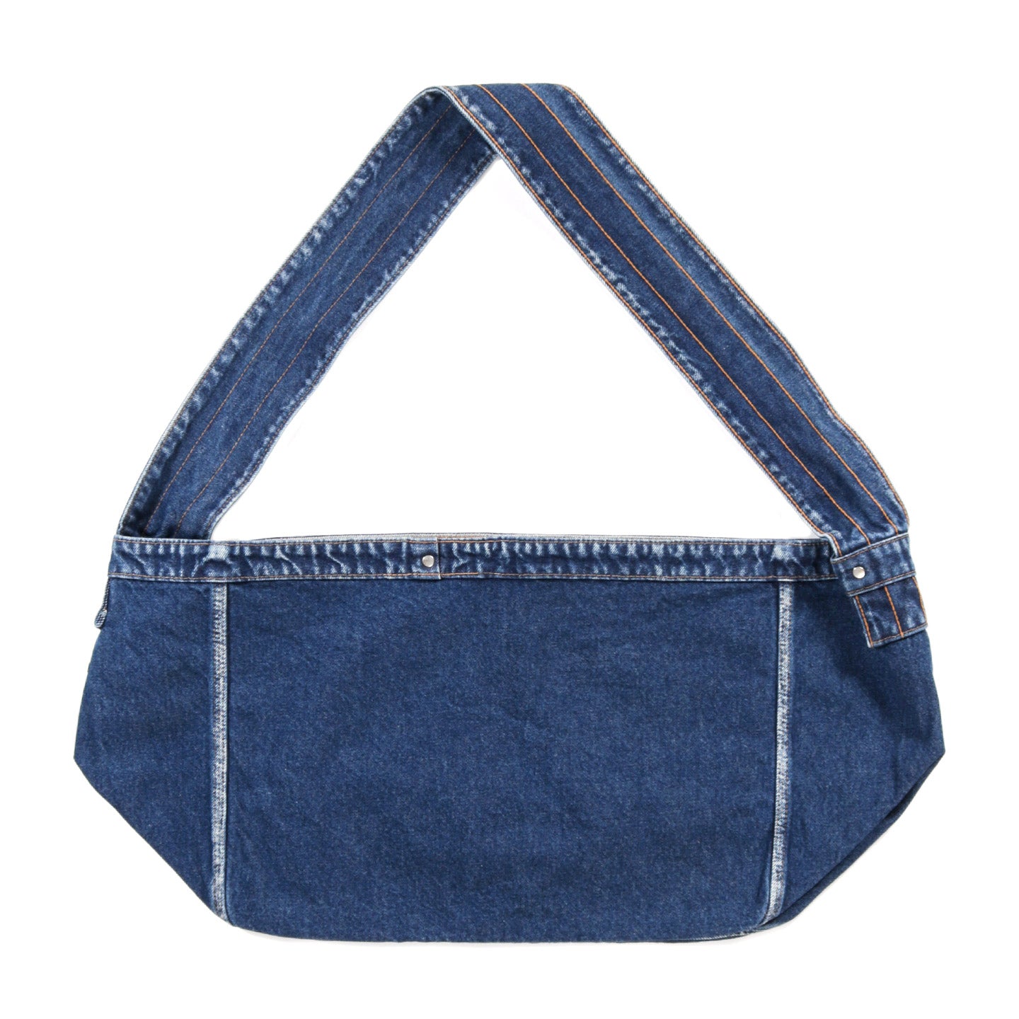 KAPITAL 13OZ DENIM NEWSPAPER BAG (GUIDING LIGHT) PRO