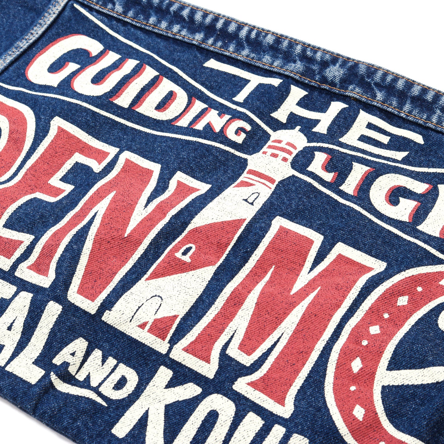 KAPITAL 13OZ DENIM NEWSPAPER BAG (GUIDING LIGHT) PRO