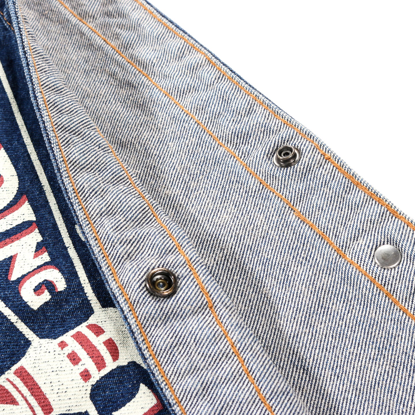 KAPITAL 13OZ DENIM NEWSPAPER BAG (GUIDING LIGHT) PRO