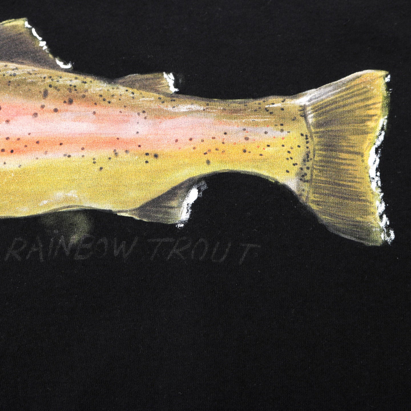 KAPITAL JERSEY CREW T ONE TROUT PECKISH RAINBOWY BLACK