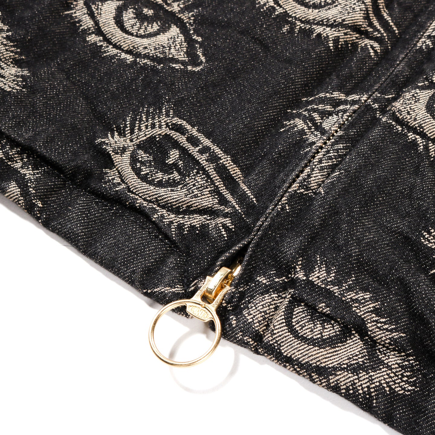 KAPITAL 12OZ SPEAKEASY DENIM DRIZZLER JACKET BLACK