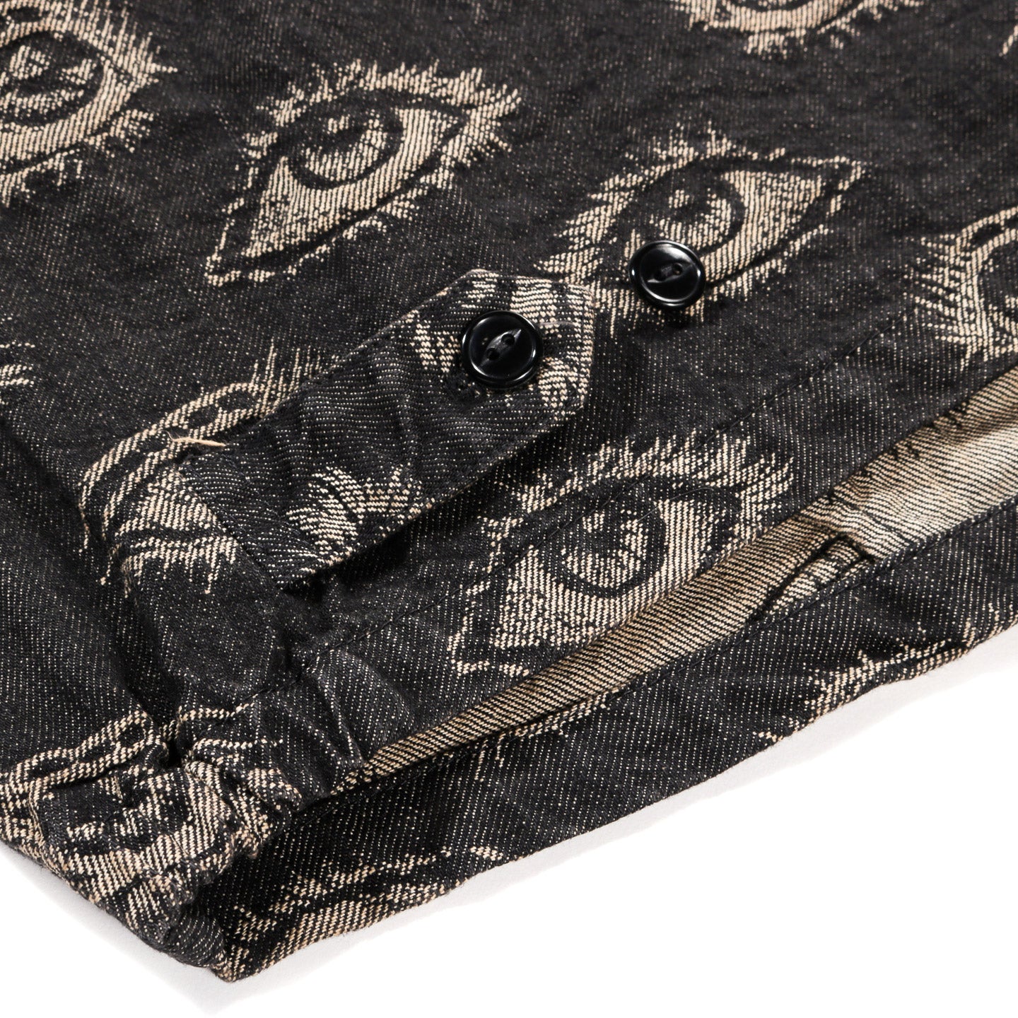 KAPITAL 12OZ SPEAKEASY DENIM DRIZZLER JACKET BLACK