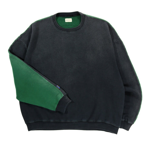 KAPITAL 2TONES REMAKE BIG SWT BONE BLACK X GREEN