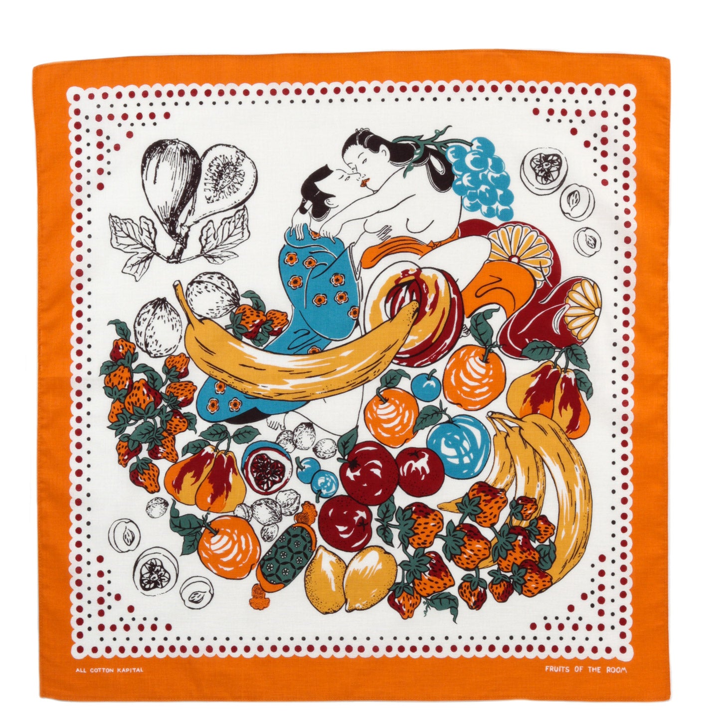 KAPITAL COLOR BANDANA FRUIT SHUNGA ORANGE