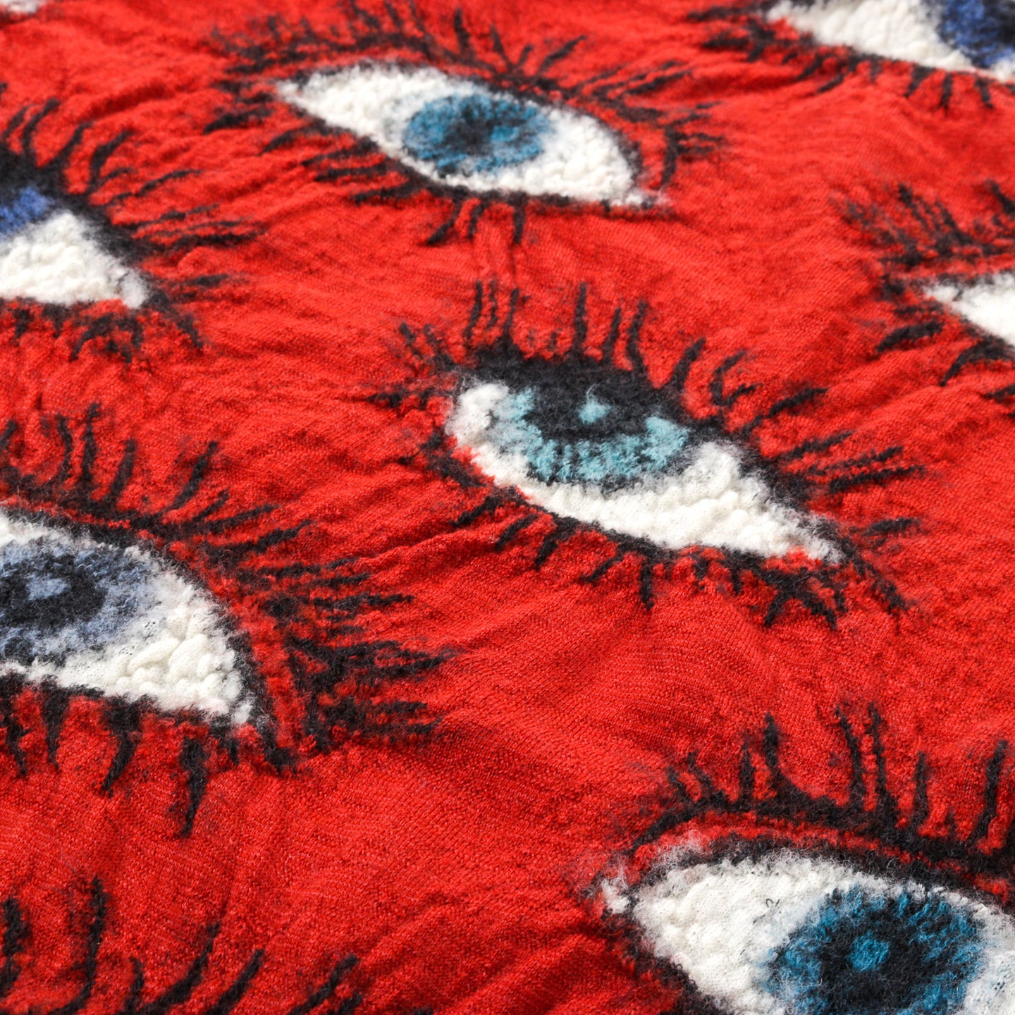KAPITAL FULLING WOOL SCARF SPEAKEASY RED