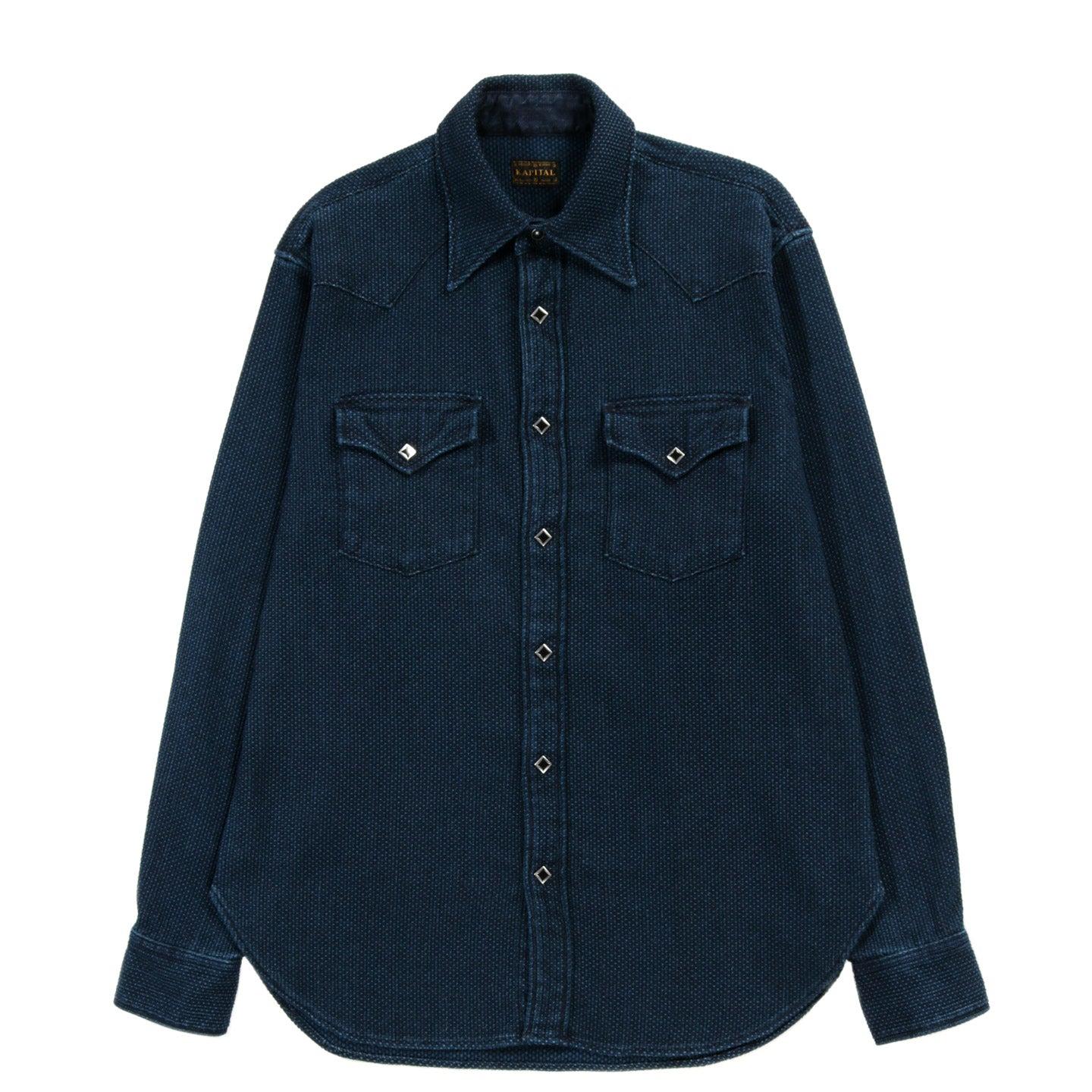 KAPITAL DO-GI CANVAS HUSKY WESTERN SHIRT INDIGO