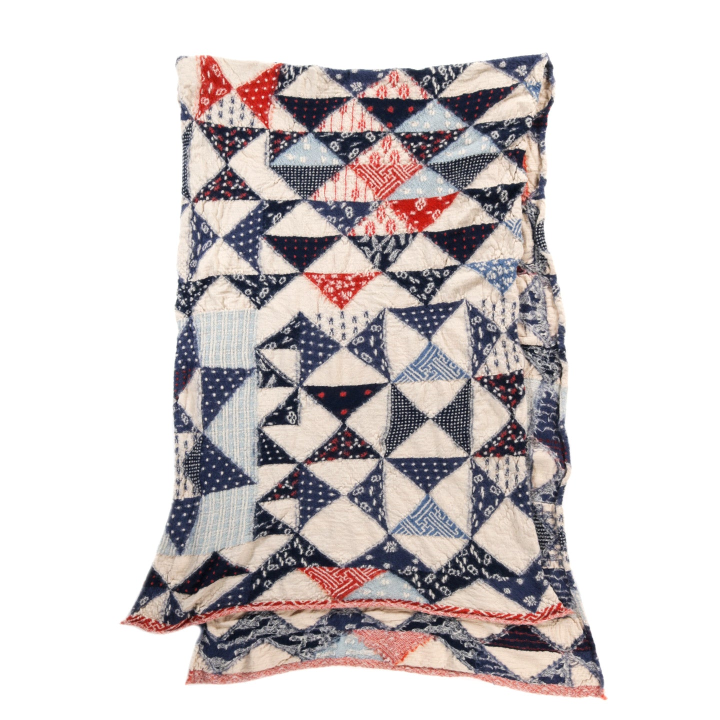 KAPITAL FULLING WOOL SCARF IDG-RAG ECRU