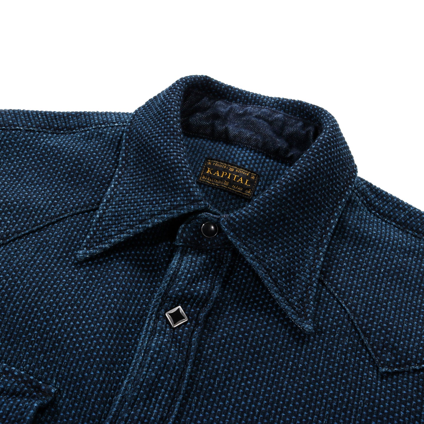 KAPITAL DO-GI CANVAS HUSKY WESTERN SHIRT INDIGO