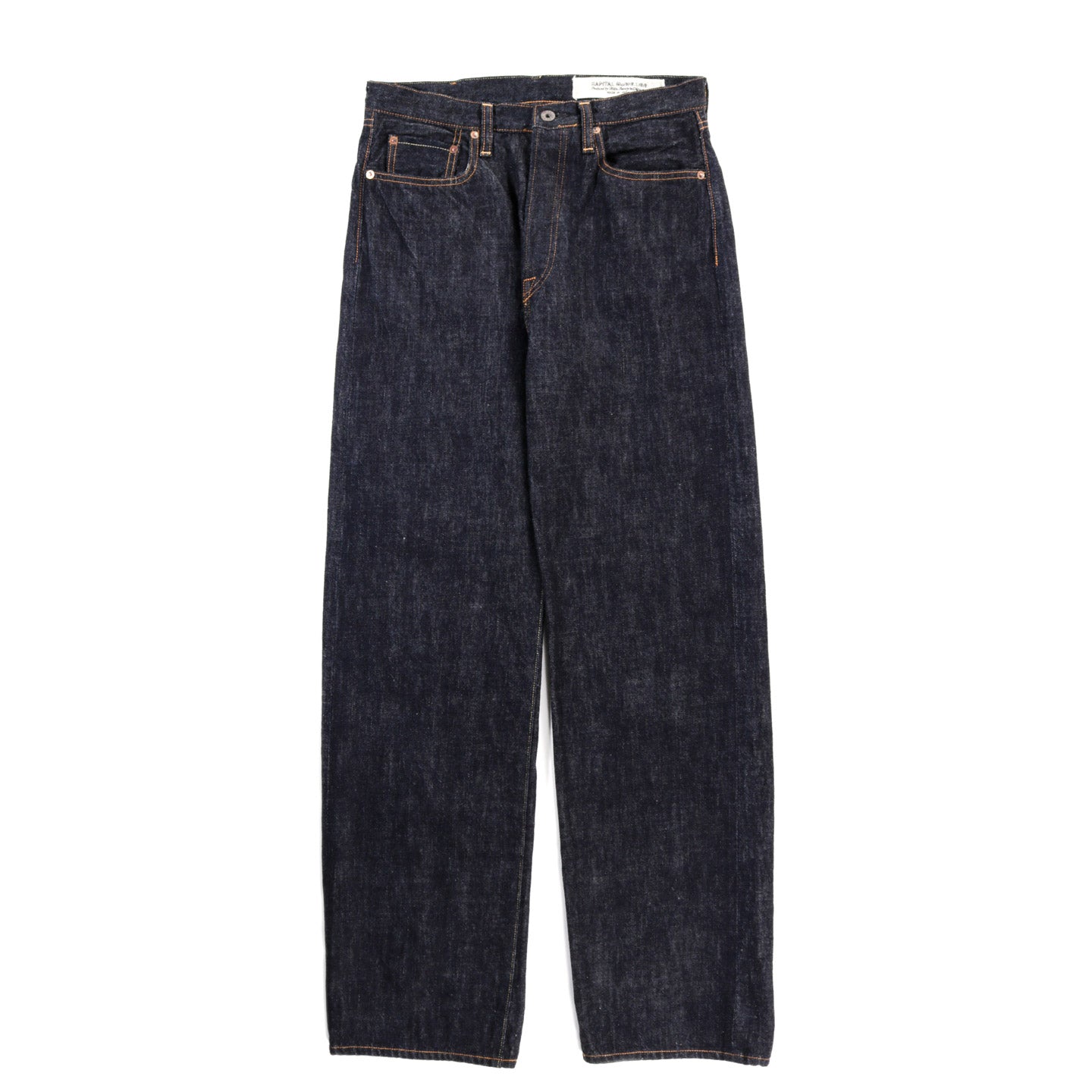 KAPITAL 13.5OZ ZIMBABWE DENIM 5P MONKEY TH ONE WASH