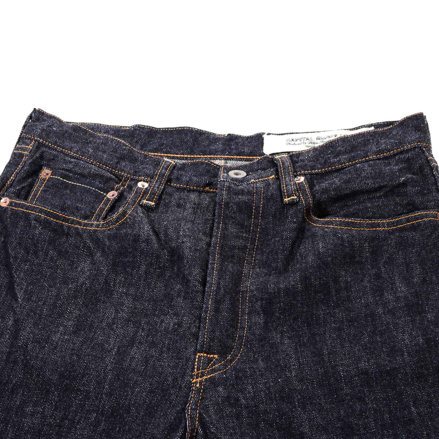 KAPITAL 13.5OZ ZIMBABWE DENIM 5P MONKEY TH ONE WASH