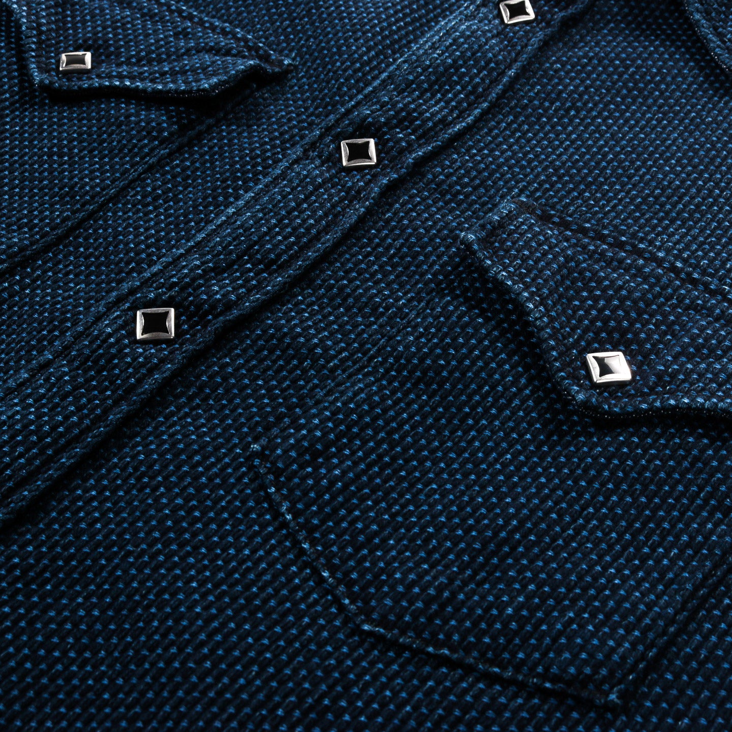 KAPITAL DO-GI CANVAS HUSKY WESTERN SHIRT INDIGO