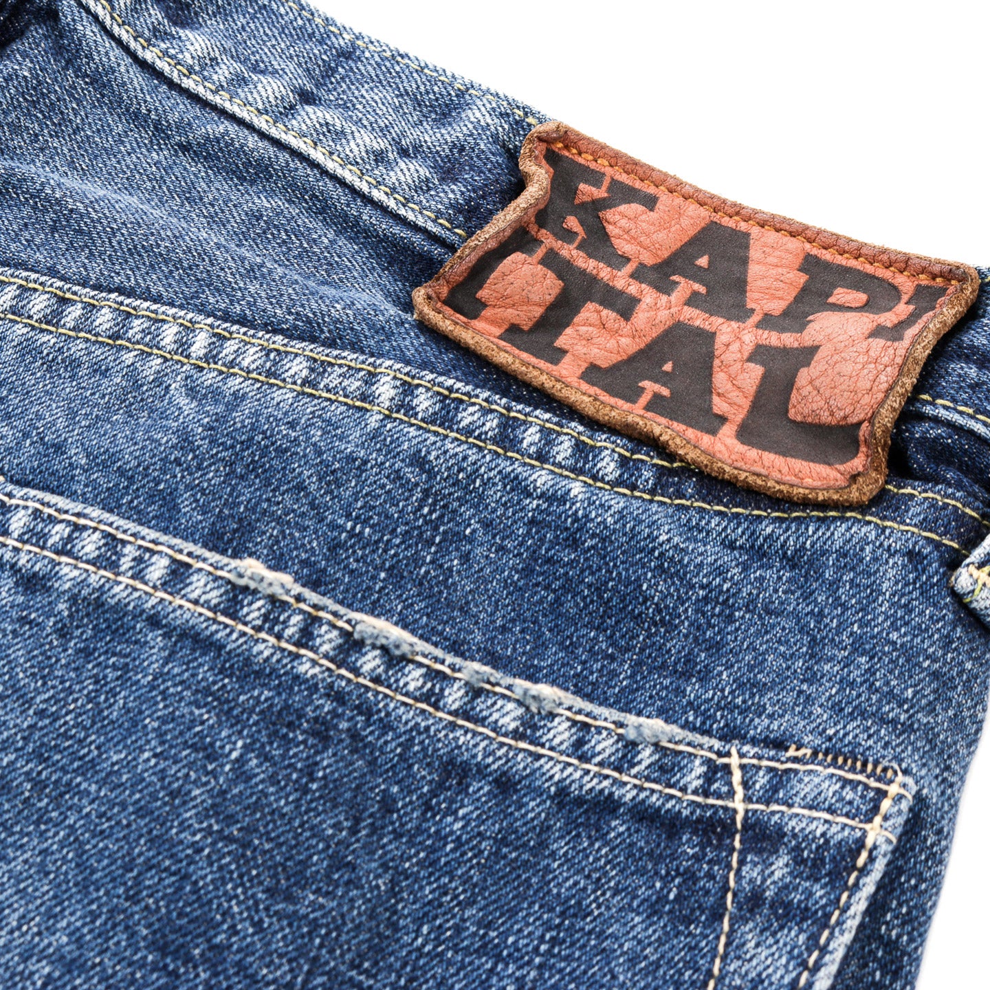 KAPITAL 13.5OZ ZIMBABWE DENIM 5P MONKEY CISCO PRO