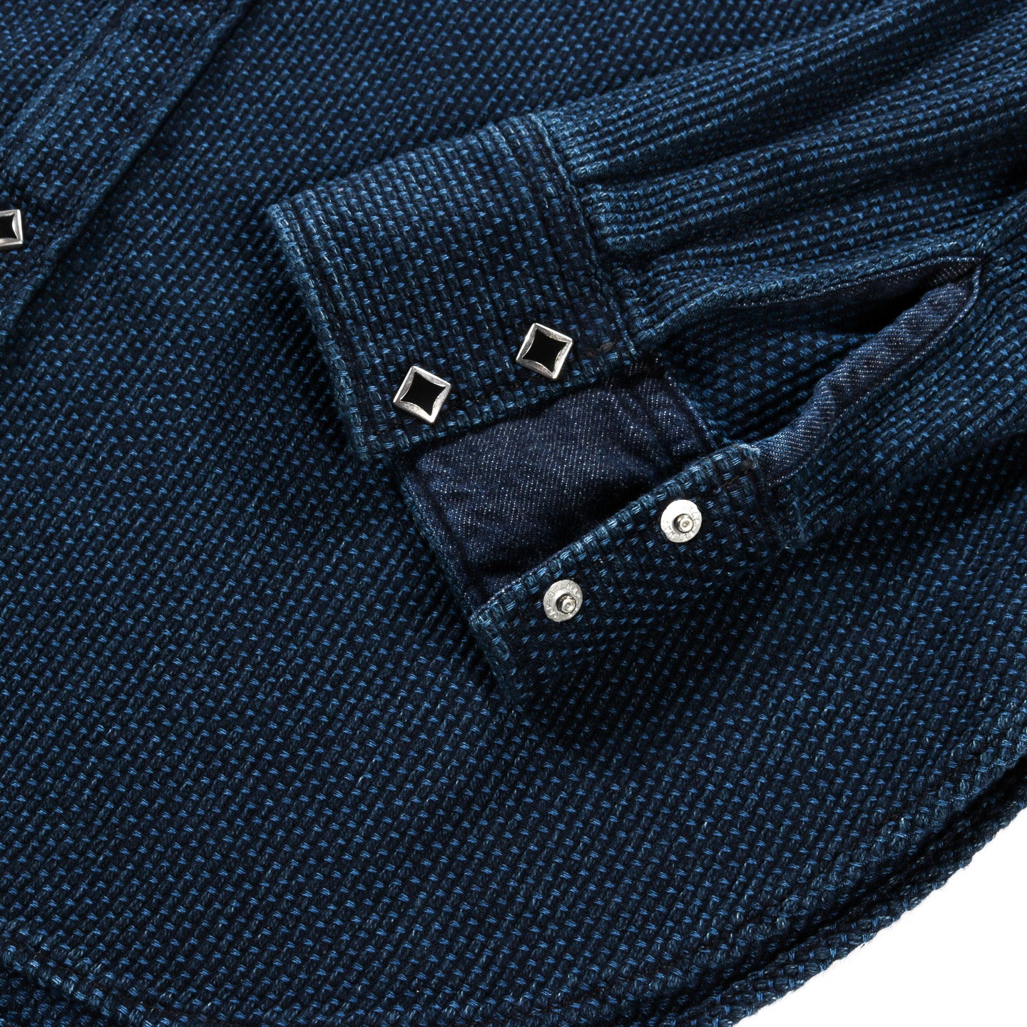 KAPITAL DO-GI CANVAS HUSKY WESTERN SHIRT INDIGO