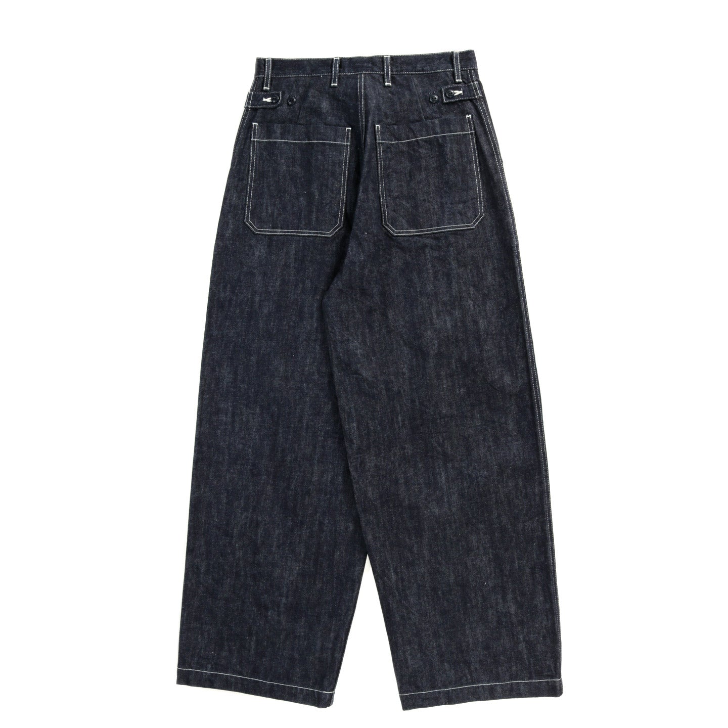 KAPITAL 14OZ DENIM FATIGUE BAGGY PANTS INDIGO