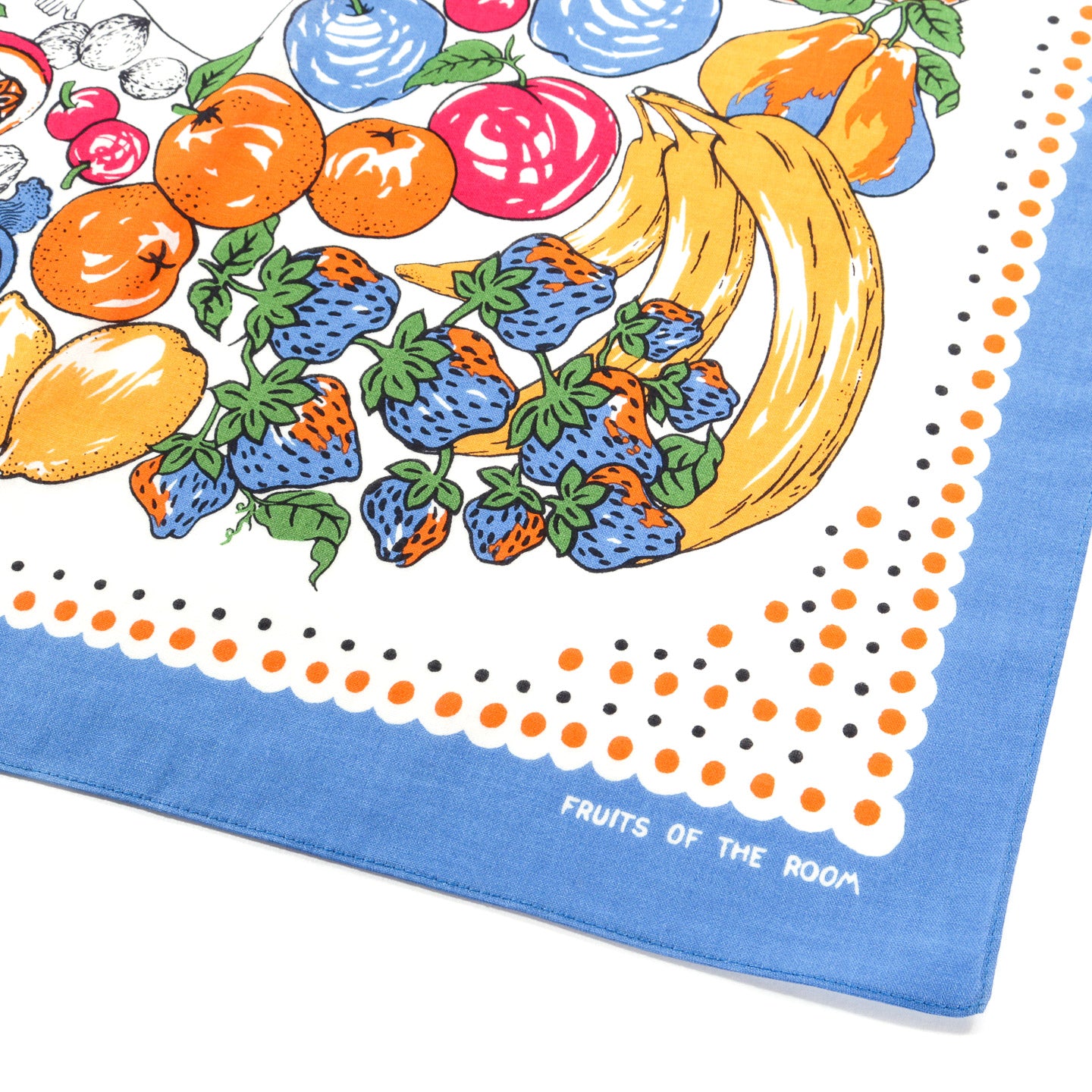 KAPITAL COLOR BANDANA FRUIT SHUNGA BLUE