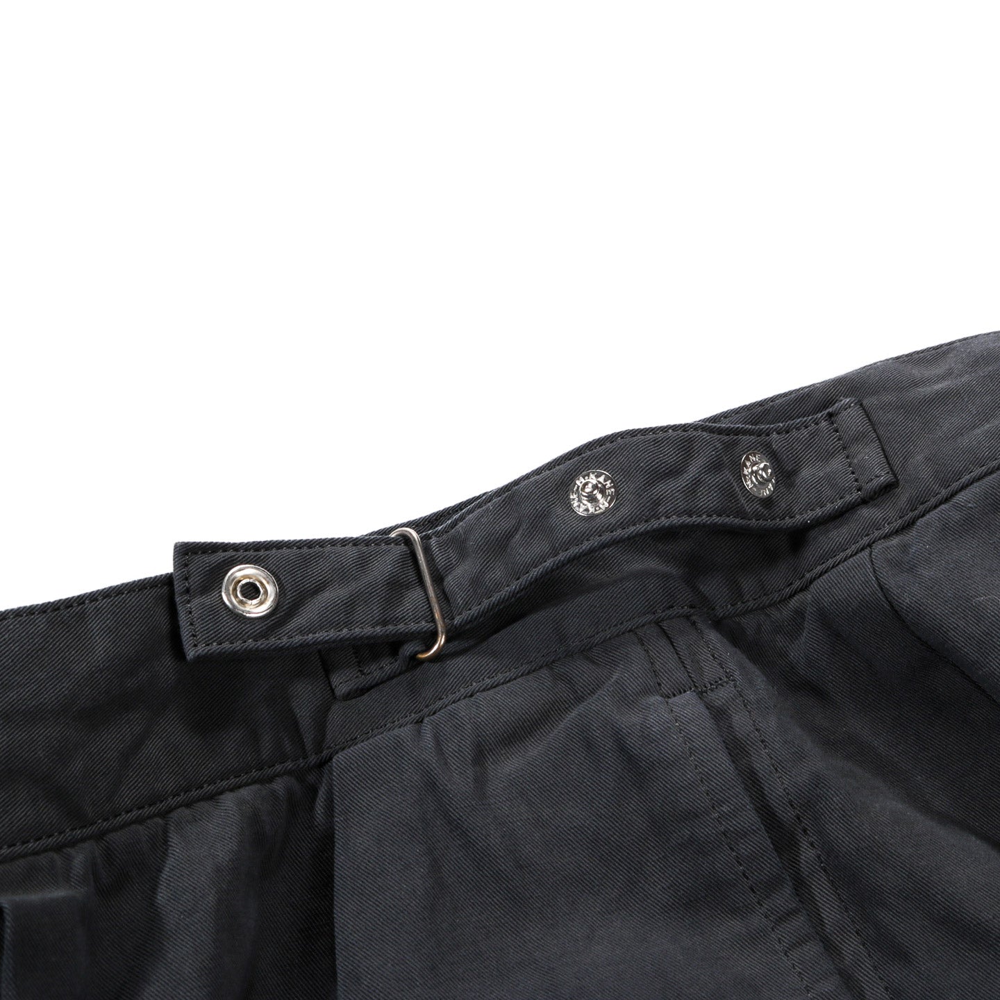 LADY WHITE CO. KAPTAIN SUNSHINE COTTON LINEN SHORT CHARCOAL