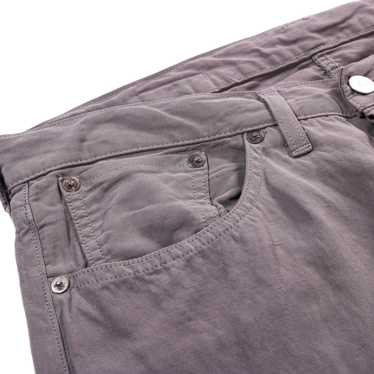 LADY WHITE CO. KAPTAIN SUNSHINE COTTON LINEN PANT DUST GREY