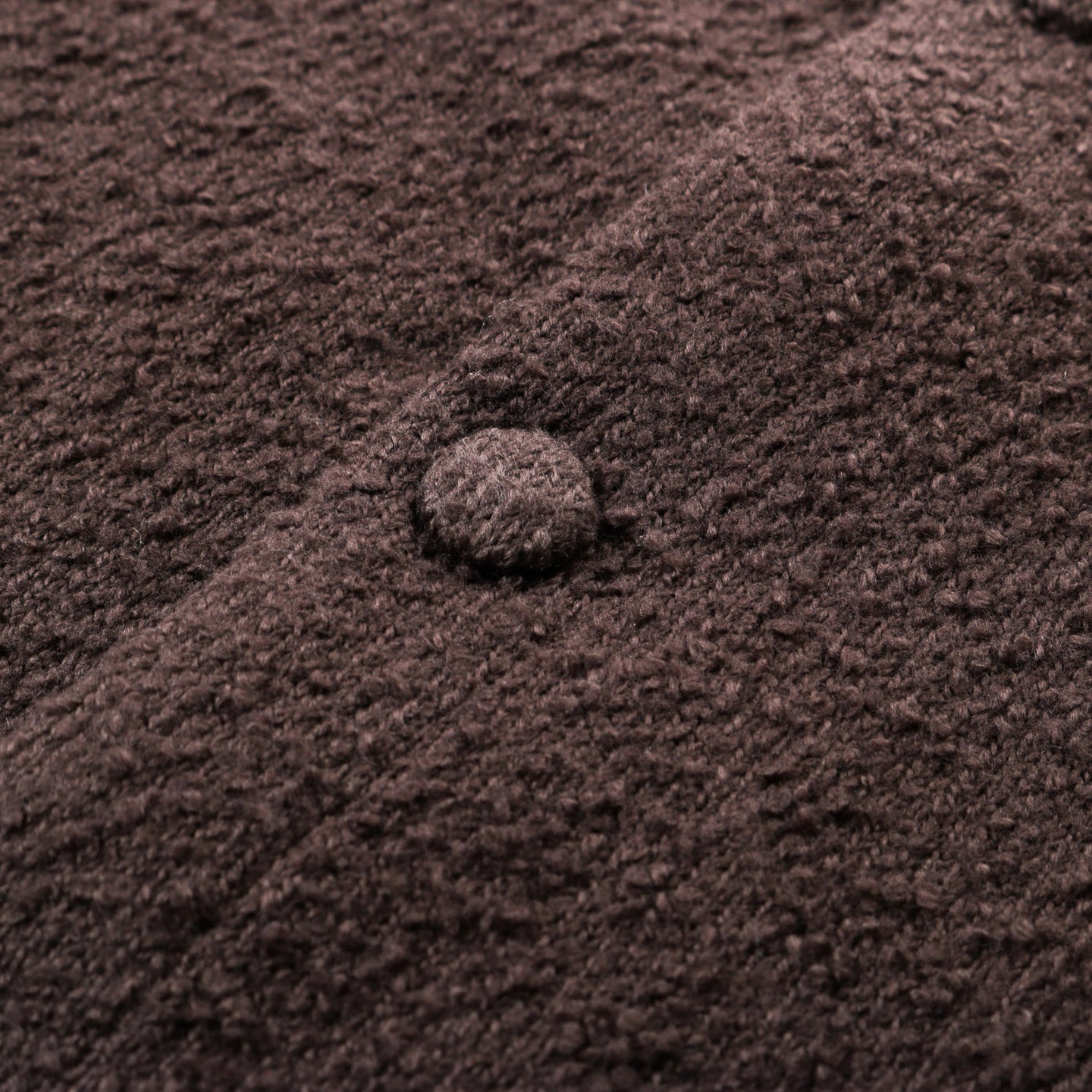 LADY WHITE CO. TEDDY CARDIGAN BLACK MUSHROOM