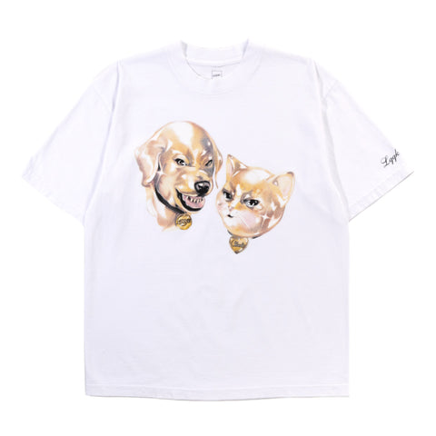 LQQK STUDIO SASSY PETS TEE WHITE