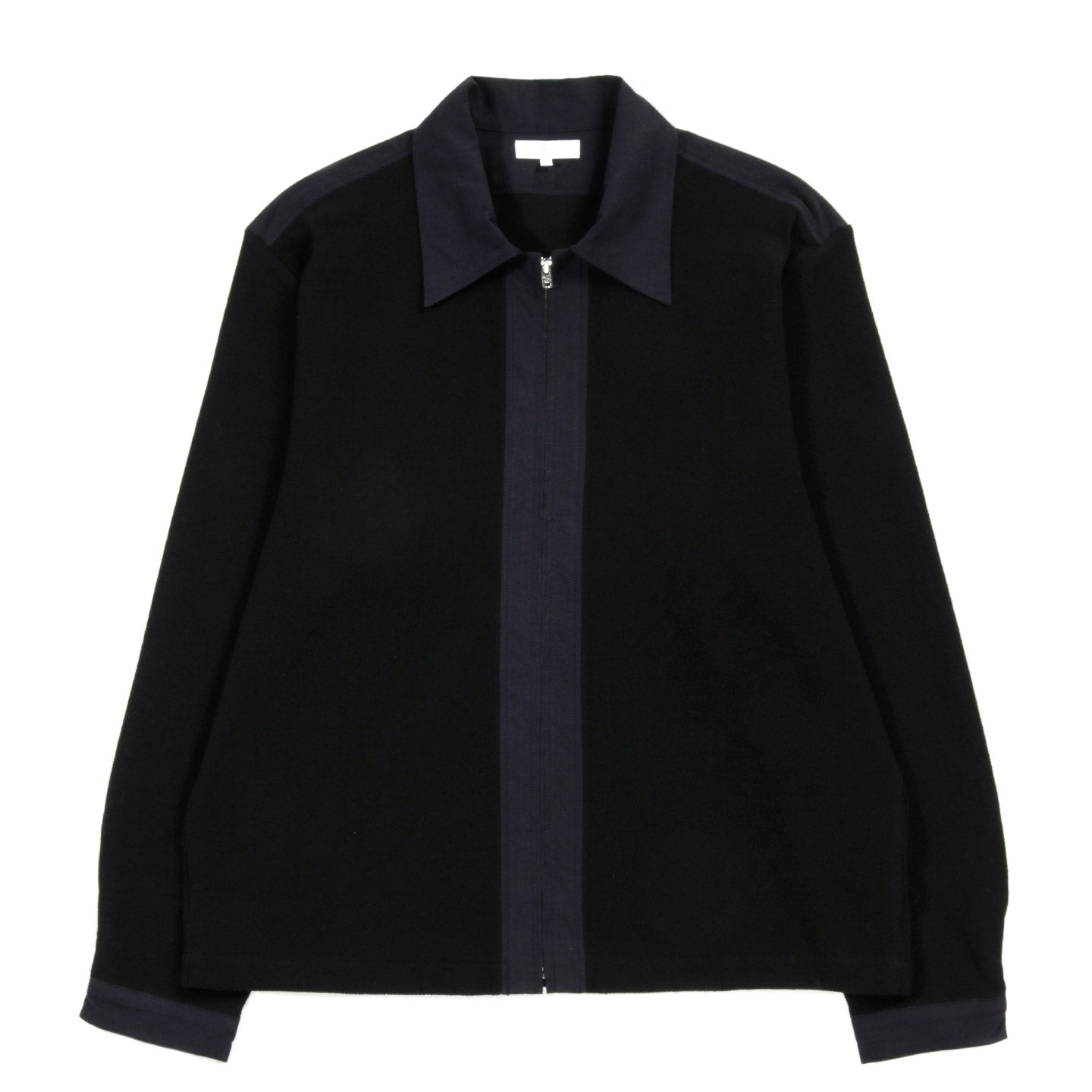 LADY WHITE CO. DOUBLE KNIT ZIP SHIRT BLACK