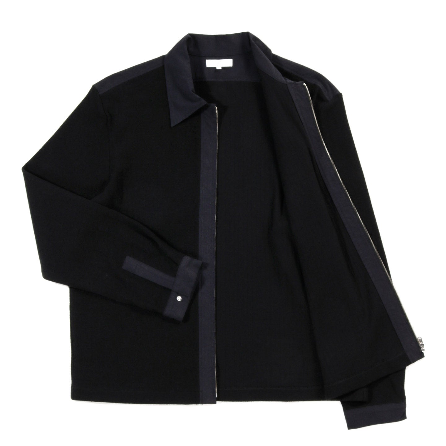 LADY WHITE CO. DOUBLE KNIT ZIP SHIRT BLACK
